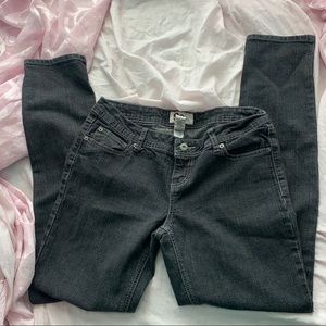 SO grey low rise skinny jeans